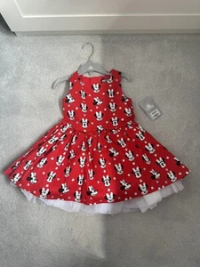 Genuine Disney Store Girls Red Minnie Dress - Age 2 - 3 Years, BNWTGs Disneyland - Picture 1 of 10