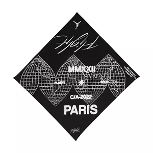 Bandana Nike Air Jordan nere bianche taglia unica Paris Flight OS NUOVA J1004164 017 - Foto 1 di 1