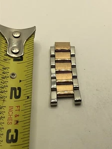 Michael Kors Watch Parts Partial Band Links Rose Gold/Silver No Clasp 18mm GY92 - Picture 1 of 9