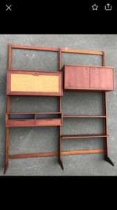 Mid-Century Danish Teak-Holz Modular Wall Unit Wand-Regal String  Poul Cadovius - Bild 1 von 12