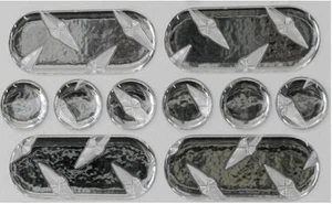 Karoplatte 3D Gel gewölbt 12 Flecken & 4 Streifen Tank Pad Schutz Trittplatte - Bild 1 von 1