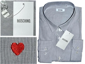 MOSCHINO Camisa Hombre  2XL-3XL  45 EU / 18 US  MO03 T1P - Imagen 1 de 9