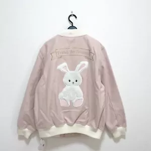 NWT Ank Rouge Rabbit Jacket Blouson Coat Pink Size M US XS/S Lolita Kawaii Japan - Picture 1 of 19