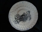 Antique Pealware Childs Plate - Man On Horseback Being Chased