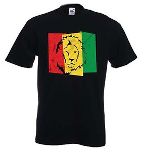 KOSZULKA MĘSKA FLAGA LEWA JUDY - rasta, reggae, bob marley, konopie indyjskie, marihuana