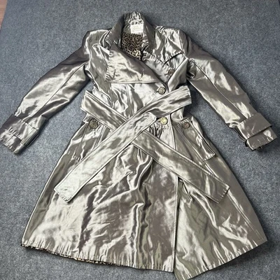 Abrigo Chaqueta De Colección Sara Berman Doble Pecho Cinturón Mujer Talla 6 Hecho en Inglaterra Foto 1 de 4