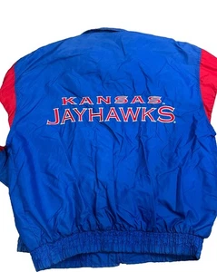 Vintage 90’s University Of Kansas Jayhawks Embroidered Jacket Men’s Size XL - Bild 1 von 4