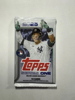 2025 Topps Series 1 Baseball Factory Sealed Retail Pack From Box - 14 Cards