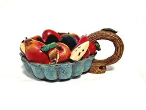 Vtg. Red Apple Tree Candle Holder by Homestead Shoppe Country Kitchen - Picture 1 of 9