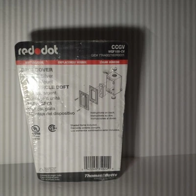 Red Dot GFCI Cover Vertical Device CCGV WGF100-CV Wet Location Weatherproof - Image 1 of 4