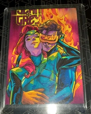 Holodeck Hobby Studio Marvel Cyclops Sketch Card by Ameli 1/1 (black light) - Image 1 of 4