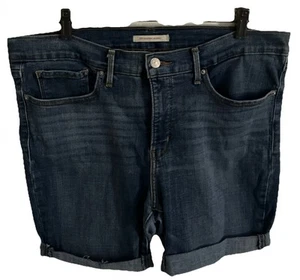 Levi Strauss Shorts Größe 36 Taille 311 Shaping Skinny Blau Jeans Bündchen 5 Taschen - Bild 1 von 4