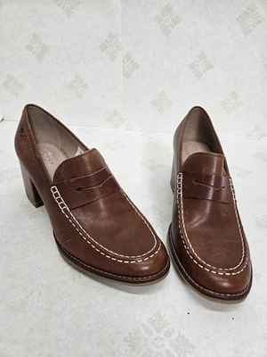 Sperry Seaport Penny Loafer Womens Heeled Leather Shoes Pumps Brown size 11 - Image 1 of 4