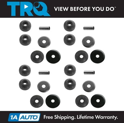 TRQ Front Rear Suspension Shock Strut Mount Bushing Kit Set 4pc New - Image 1 of 4