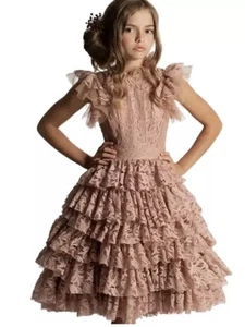 JoyFolie Anouk Petticoat Dress Girls In Pink Size 6 - Picture 1 of 23