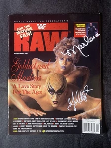 Revista GOLDUST & MARLENA Autografiada Marzo/Abril 1997 WWF Raw - Imagen 1 de 5