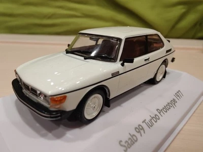 НОВЫЙ редкий Atlas 1/43 1977 SAAB 99 Turbo белый смолы масштаб модель ограниченного тиража - Изображение 1 из 4