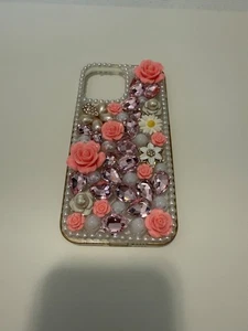iPhone 13 Pro Max Pink/Purple floral case - Photo 1 sur 3