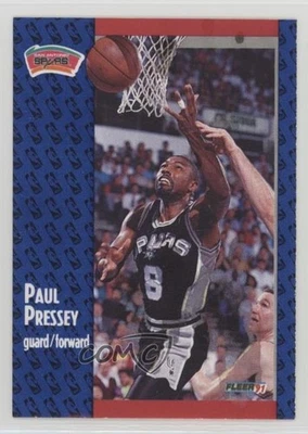 1991-92 Fleer Blank Back Paul Pressey #186 - Image 1 of 2