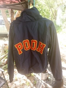 Winnie the Pooh Blue Hooded Jacket 1995 the Disney Store Size Women's Small - Picture 1 of 12