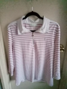 Trent Nathan Sport Ladies Size L Long Sleeve Top Excellent Condition Red And... - Picture 1 of 7