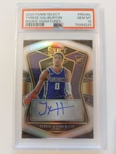 2020-21 Tyrese Haliburton Panini Select RC Rookie Signatures /249 PSA10 Gem Mint