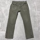 Levis Jeans Mens 30X28 (32X30 Tag) Green 504 Commuter  Straight Cycling Denim