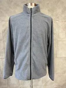St.John's Bay Men's Full Zip Fleece Jacket Gray Size XL - Picture 1 of 5