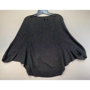 Ann Taylor Womens Knit Oversize Sweater Petite M/L Charcoal Gray - Picture 1 of 9