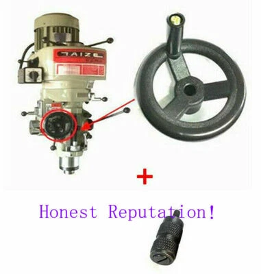 XINHONGYA783 Bridgeport CNC Milling Machine Parts 1×Feed Hand Wheel + 1×Reverse Knob Assembly