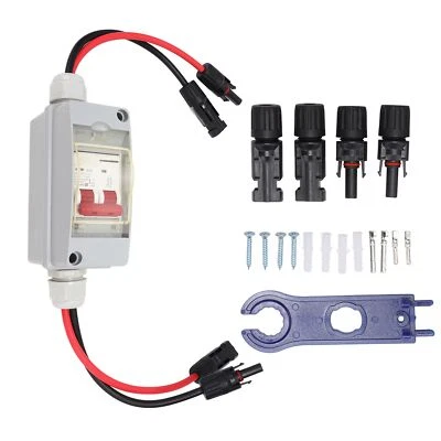 Solar Panel Disconnect Switch 32 Amp Breaker Box DC Circuit Breaker 500V Switch - Image 1 of 4