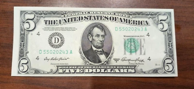 1950 A UNC $5 Note - Cleveland FRB - Pristine Note - Image 1 of 4