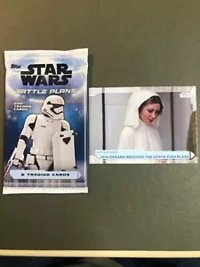 2021 Star Wars Battle Plans #60 Leia Organa Receives The Death Star Plans NM PF - Picture 1 of 5