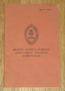 Rare Vintage QUEEN ANNE’S SCHOOL, Caversham OLD GIRLS’ SOCIETY CHRONICLE 1970-71 - Picture 1 of 8