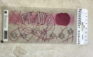 CASA DI CARTA FINESTRA MERAVIGLIE TRASPARENTI SOVRAPPOSIZIONI TEMA GATTO FILATO STAMPE ZAMPE * - Foto 1 di 1