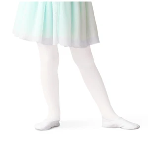 Ballettstrumpfhose Ballett Mädchen Strumpfhose Tanzen Größe L WEISS 2 Stück - Bild 1 von 9