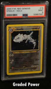 Neo Genesis Unlimited Steelix PSA 9 HOLO (7597) 15/111 Pokemon  - Picture 1 of 1