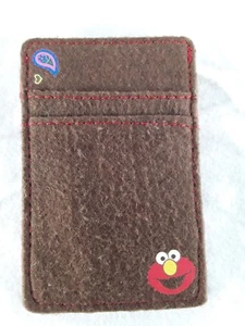 2005 Sesame Workshop Elmo Magic Geldbörse Braun Flanell - Bild 1 von 8