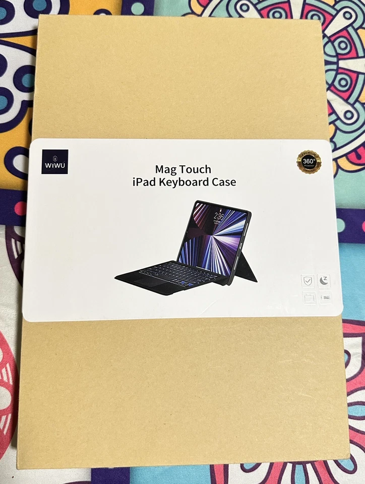 WiWu Mag Touch iPad Pro Keyboard Case for 10.9/11in Bluetooth Magnetic Gray New - Image 1 of 4