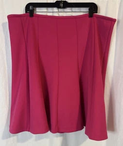 Gonna Calvin Klein taglie forti 18W rosa lunghezza ginocchio foderata linea A - Foto 1 di 6