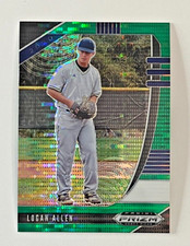 2020 Panini Prizm Draft Picks Logan Allen Green Hyper Prizm #PDP56 Guardians