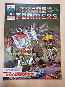 Transformers Issue 92 UK Edition December 1986 Marvel Comics Sleeved - Imagen 1 de 11