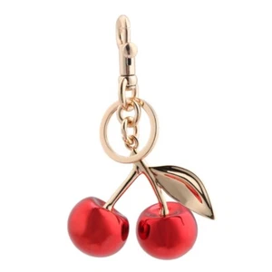 Colorful Cherrys Keychain Charm Sturdy Alloy Decoration for Auto Interiors Use - Zdjęcie 1 z 8