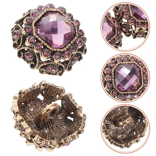 VETEMENTS 10 Pezzi Bottoni Cappotto Metallo Decorativi per Artigianato Abbigliamento Strass