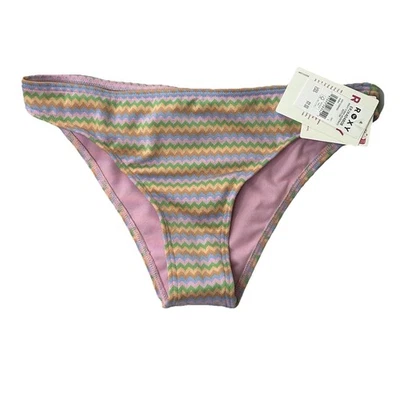 Roxy волнистые полоски низ купальник женщин маленький серфинг Beach Summer новый с Ярлыками - Изображение 1 из 4