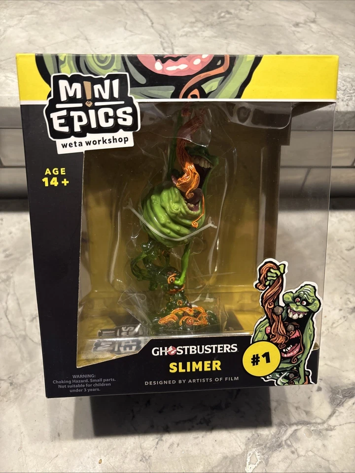 Mini Epics - WETA Workshop - Ghostbusters #1 Figura Slimer, Coleccionable Nuevo Foto 1 de 4