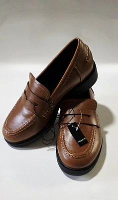 Mocasines Torrid Penny para mujer talla 7,5 coñac nuevos con etiquetas sin cordones de cuero sintético Foto 1 de 4