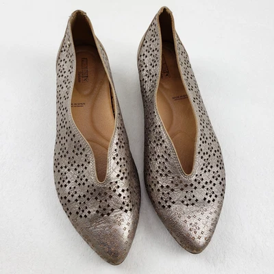 Pikolinos La Marina Mocasín Plano Mujer 7.5-8 38 Metálico Perforado Zapato Sin Cordones Foto 1 de 4