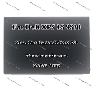 Pantalla LCD completa gris Dell XPS 15 9530 Precision 5580 GMW9D FKR1K FHD - Imagen 1 de 8