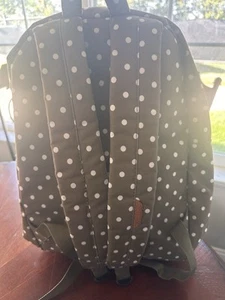 HERSCHEL RETRO GREEN POLKA DOT  Classic Backpack Bookbag  - Picture 1 of 4